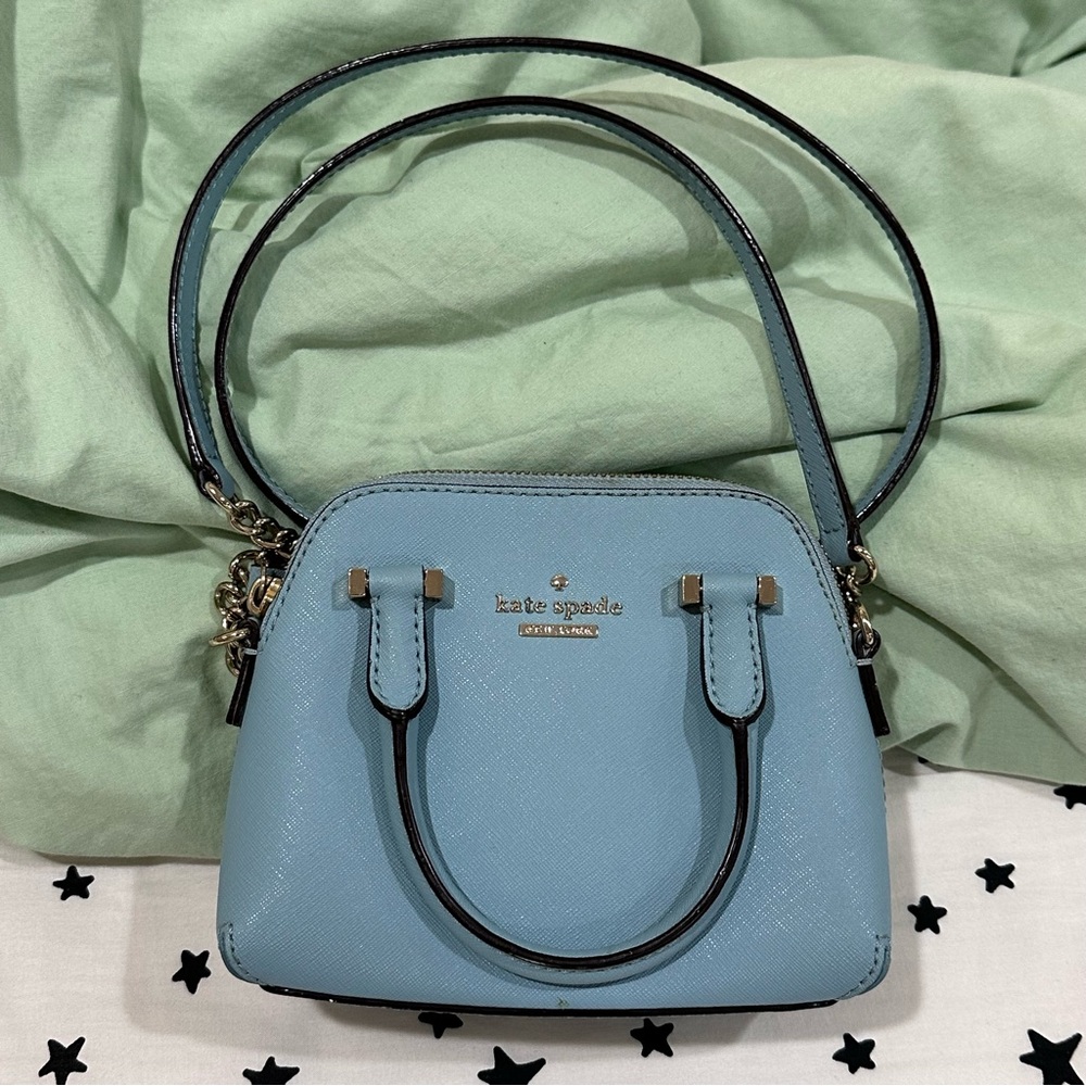Kate spade NY cross body bag with long strap and two handles